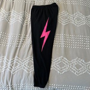AVIATOR NATION bolt sweatpants women's XS